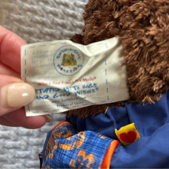 Build-A-Bear Monkey with Blue Orange Surf Outfit Endless Summer Made in USA - Picture 5 of 8